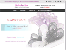 Tablet Screenshot of divine-fashion.com